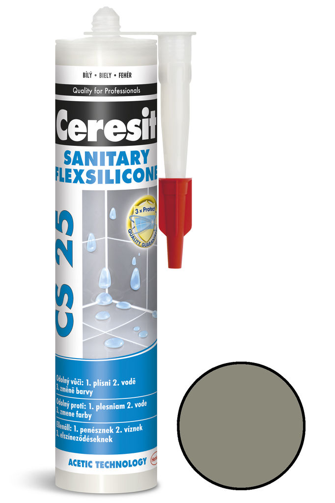 Sanitární silikon Ceresit CS 25 antracite 280 ml /1573247/