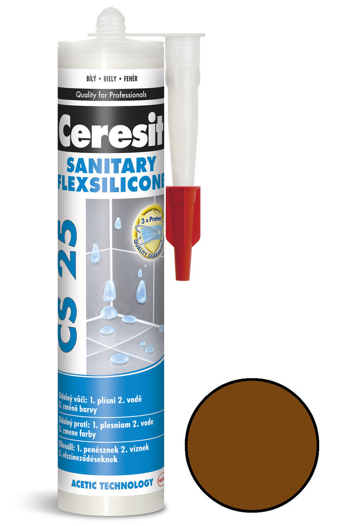 Sanitární silikon Ceresit CS 25 cocoa 280 ml /1573785/