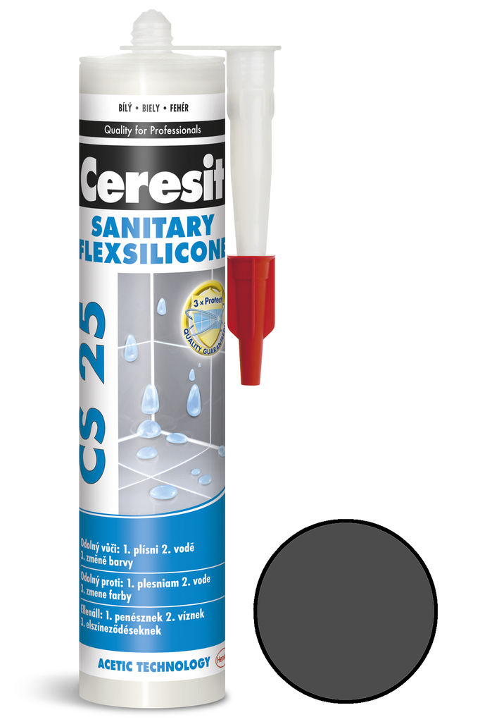 Sanitární silikon Ceresit CS 25 grafit 280 ml /1573869/