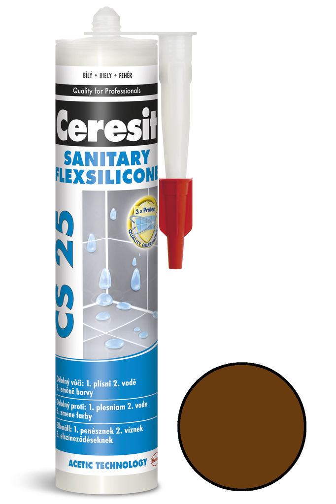 Sanitární silikon Ceresit CS 25 chocolate 280 ml /1573764/