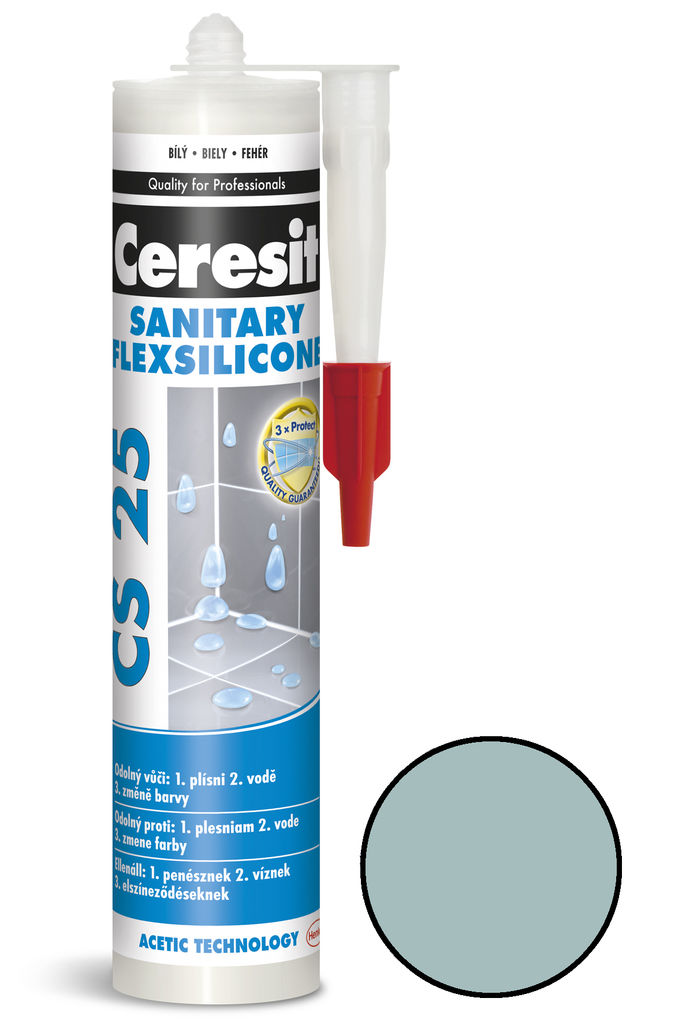 Sanitární silikon Ceresit CS 25 ice glow 280 ml /2404463/