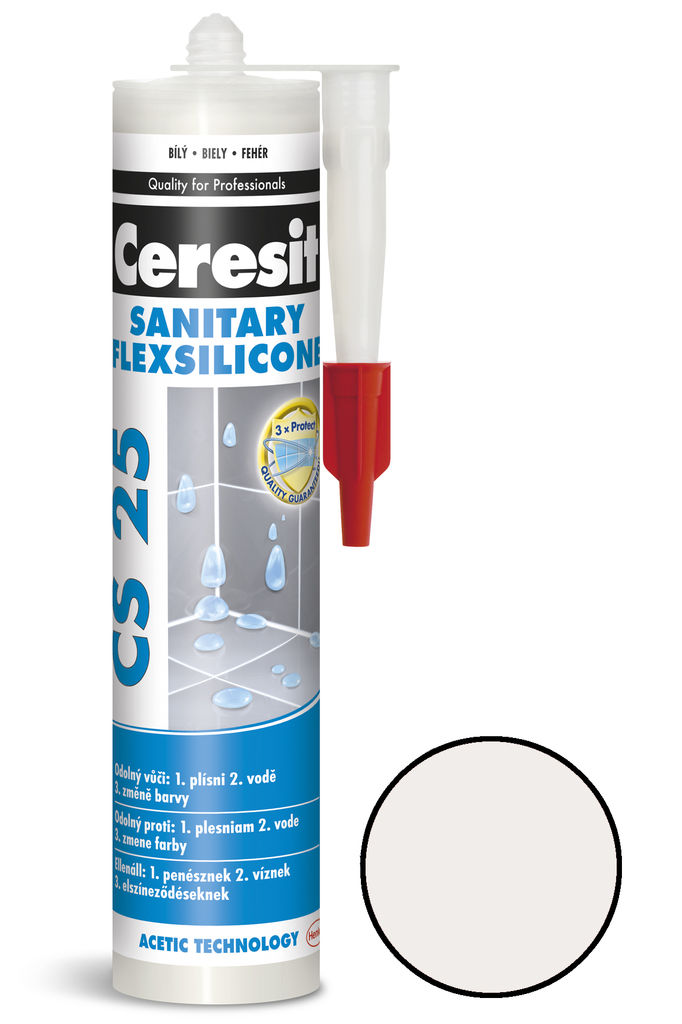 Sanitární silikon Ceresit CS 25 jasmin 280 ml /1574802/