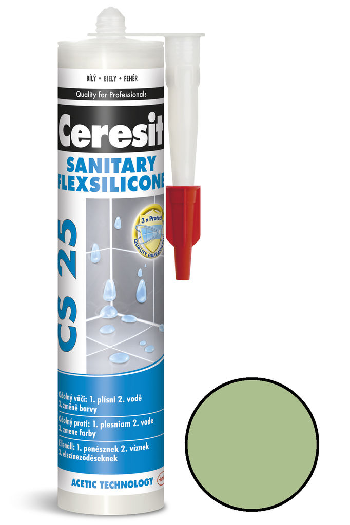 Sanitární silikon Ceresit CS 25 kiwi 280 ml /1574775/