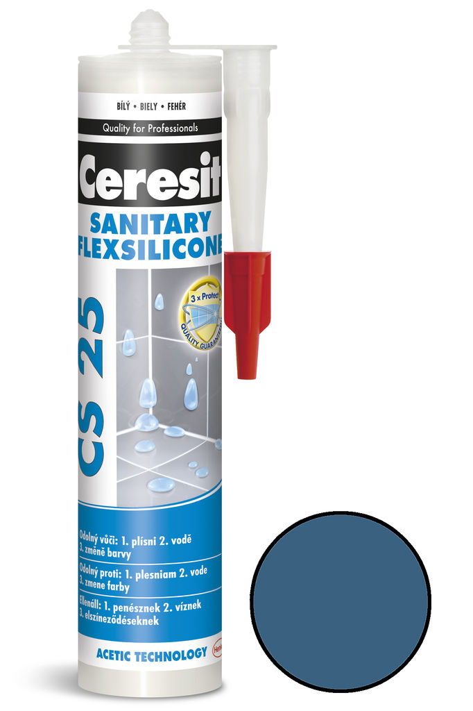 Sanitární silikon Ceresit CS 25 ocean 280 ml /1574804/