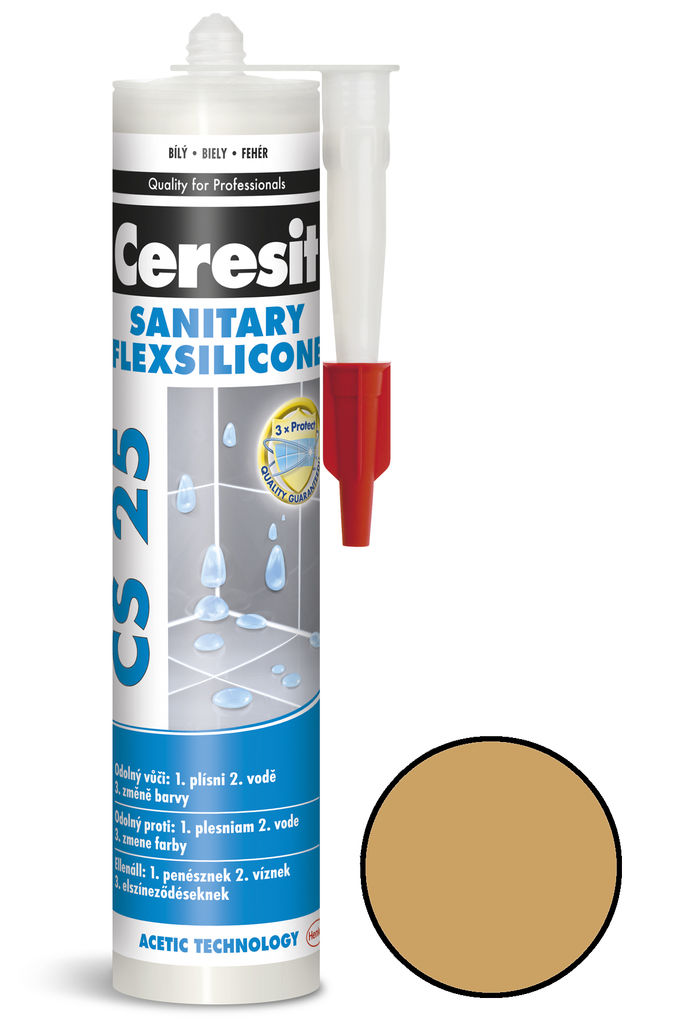 Sanitární silikon Ceresit CS 25 toffi 280 ml /1592664/