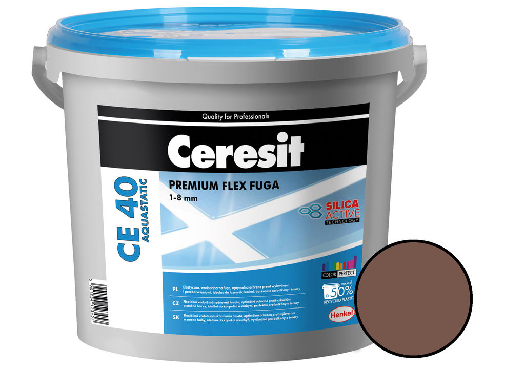 Spárovací hmota flexibilní Ceresit CE 40 Aquastatic brown 2 kg /2363215/