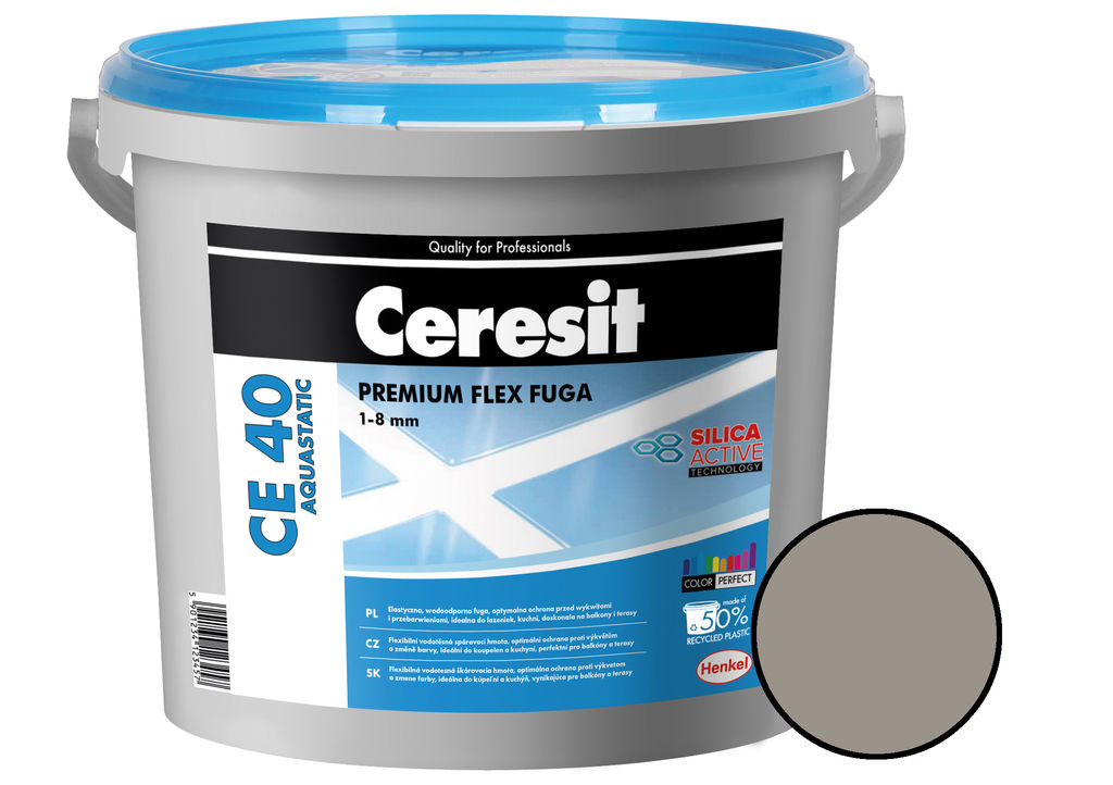 Spárovací hmota flexibilní Ceresit CE 40 Aquastatic cementgrey 2 kg /2012178/