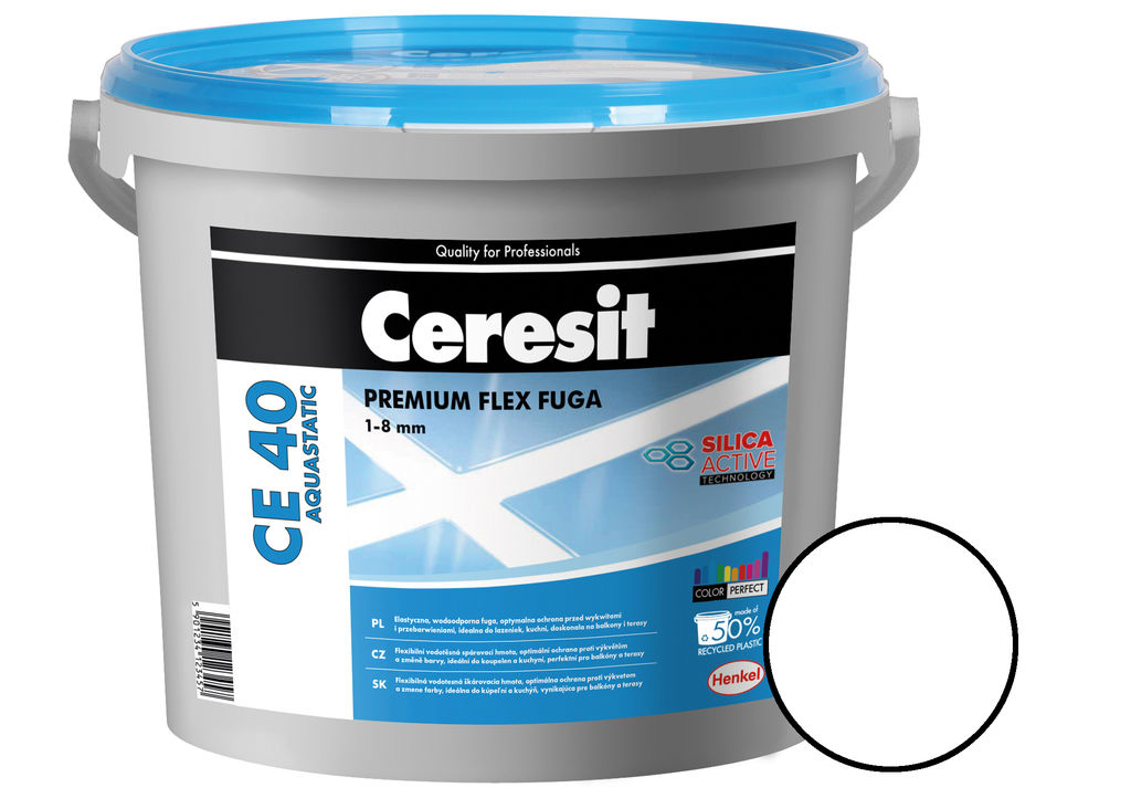 Spárovací hmota flexibilní Ceresit CE 40 Aquastatic marble white 2 kg /2404983/