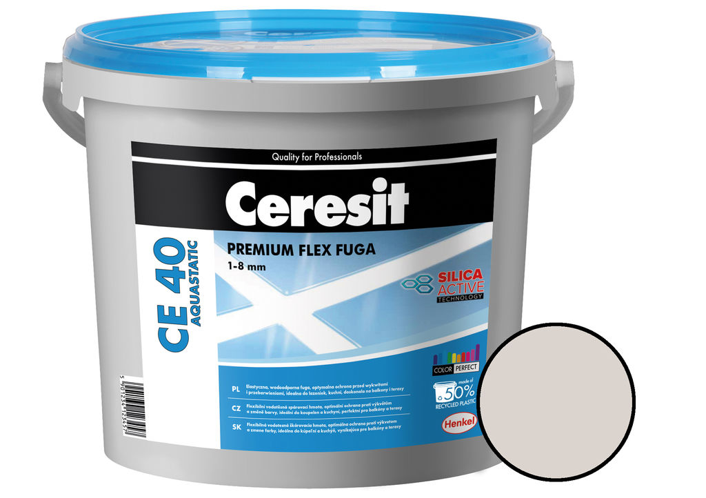 Spárovací hmota flexibilní Ceresit CE 40 Aquastatic silver 2 kg /606763/