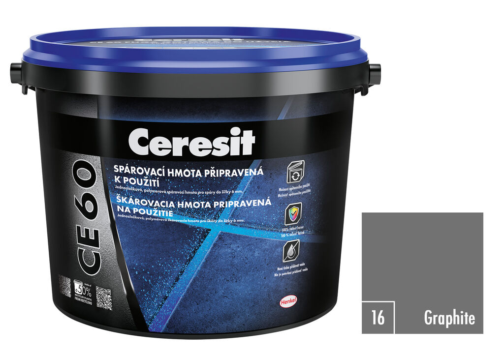 Ceresit CE 60 spárovací hmota přímo připravená k použití 2 kg 16 graphite